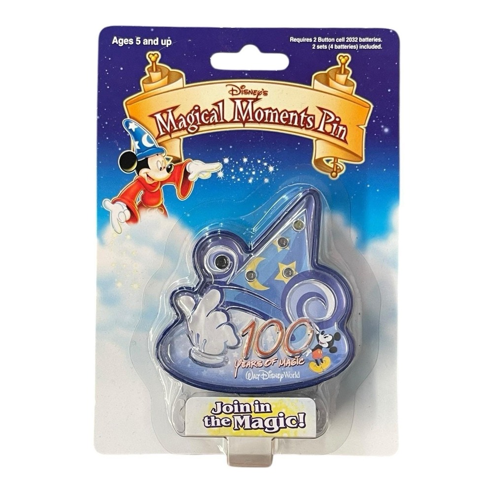Walt Disney World 100 Years Of Magic Sorcerer‎ Hat Magical Moments Pin
